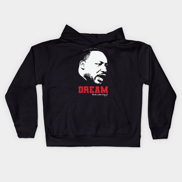 MLK, Dream, Black History, Civil Rights Kids Hoodie by UrbanLifeApparel